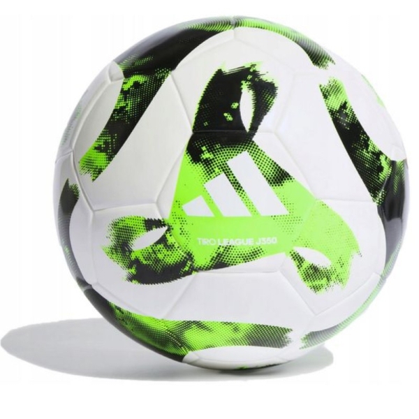 Fotbalový míč Adidas, Tiro League J350, velikost 5, barva bílá a zelená