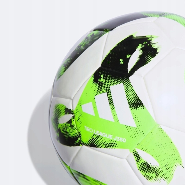 Fotbalový míč Adidas, Tiro League J350, velikost 5, barva bílá a zelená