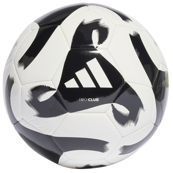 Fotbalový míč Adidas Tiro Club, velikost 5, černobílý Fotbalový míč Adidas Tiro Club, velikost 5, černobílý