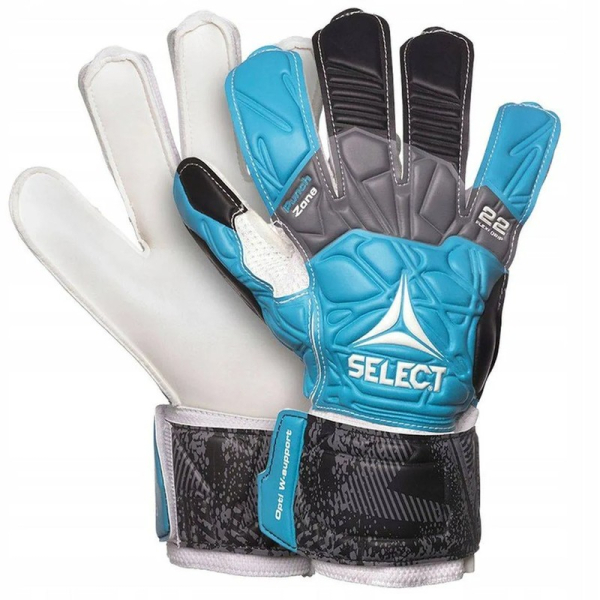 Select 22 Brankářské rukavice Flexi Grip, modrá, černá a bílá barva Select 22 Brankářské rukavice Flexi Grip, modrá, černá a bílá barva