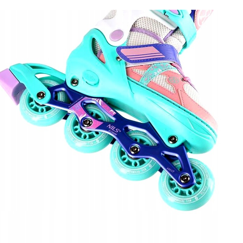 Inline brusle Nils Extreme, NJ1828A, barva bílo-růžová