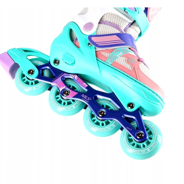 Inline brusle Nils Extreme, NJ1828A, barva bílo-růžová
