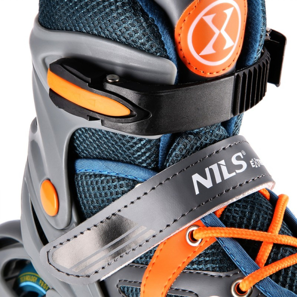 Inline brusle Nils Extreme, NJ1828A, šedo-oranžová barva