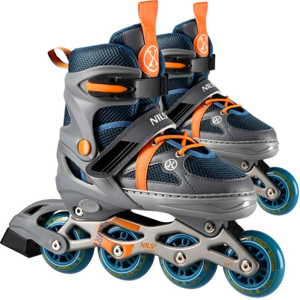 Inline brusle Nils Extreme, NJ1828A, šedo-oranžová barva