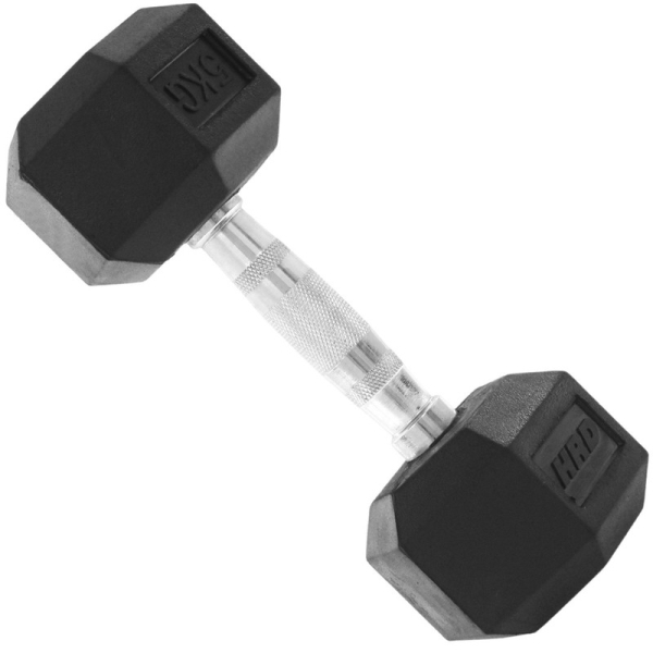 Beltor HRD System Line Hex litinová gumová činka 6 kg