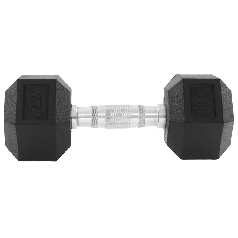 Beltor HRD System Line Hex litinová gumová činka 8 kg