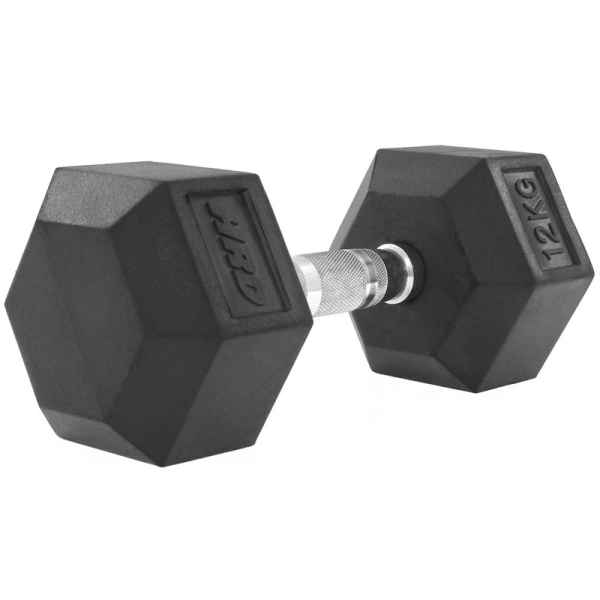 Beltor HRD System Line Hex litinová gumová činka 12 kg Beltor HRD System Line Hex litinová gumová činka 12 kg