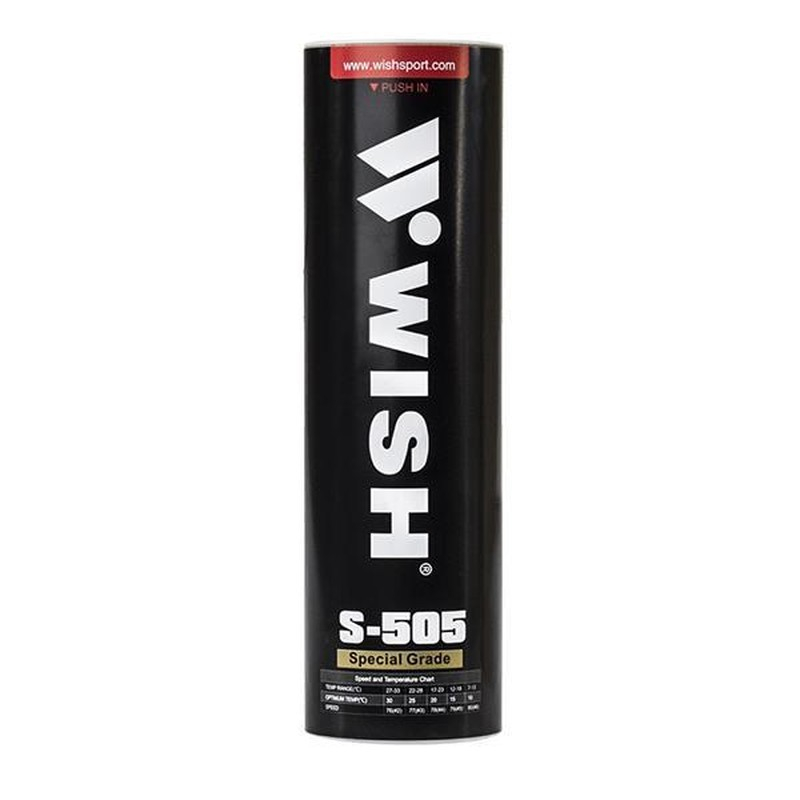 Badmintonový raketoplán Wish S505-06, bílý, péřový