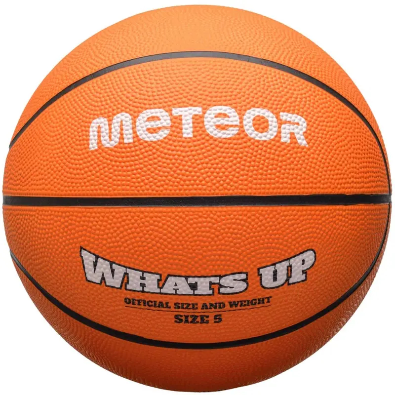 Basketbalový míč Meteor Whats Up, velikost 5, oranžová barva