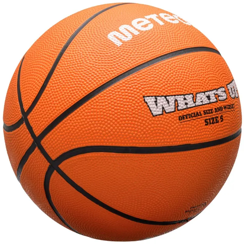 Basketbalový míč Meteor Whats Up, velikost 5, oranžová barva