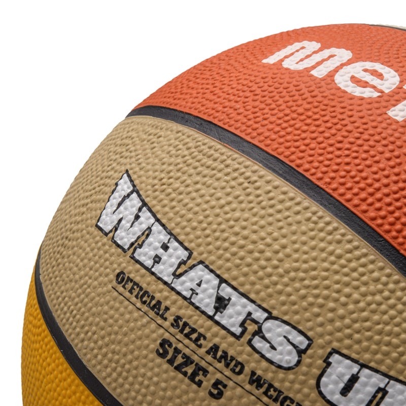 Basketbalový míč Meteor Whats Up, oranžová a béžová barva