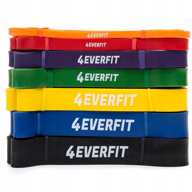 4EVERFIT cvičební guma, černá barva