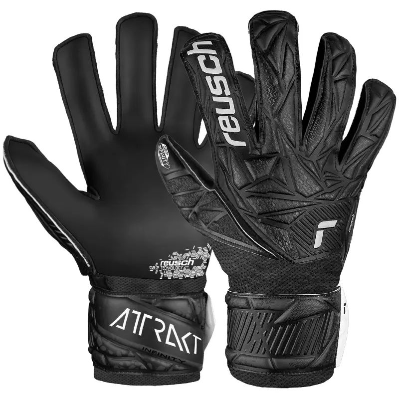 Brankářské rukavice Reusch Attrakt Infinity Junior, černé