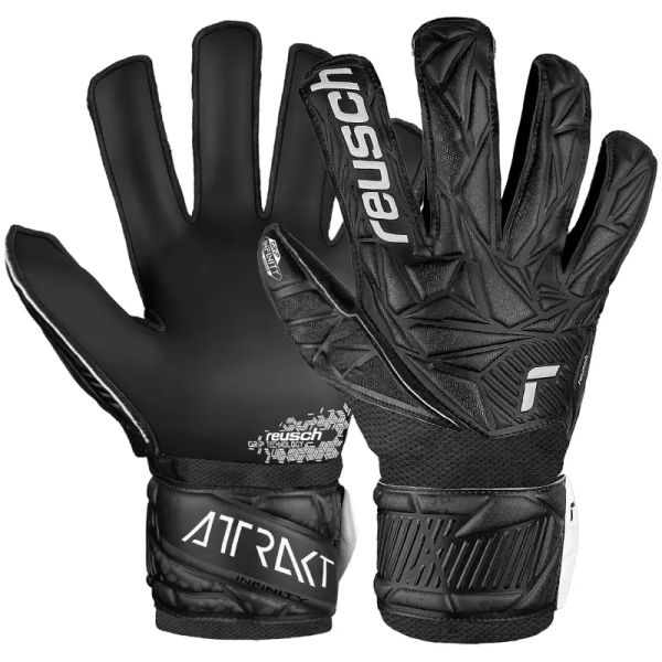 Brankářské rukavice Reusch Attrakt Infinity Junior, černé