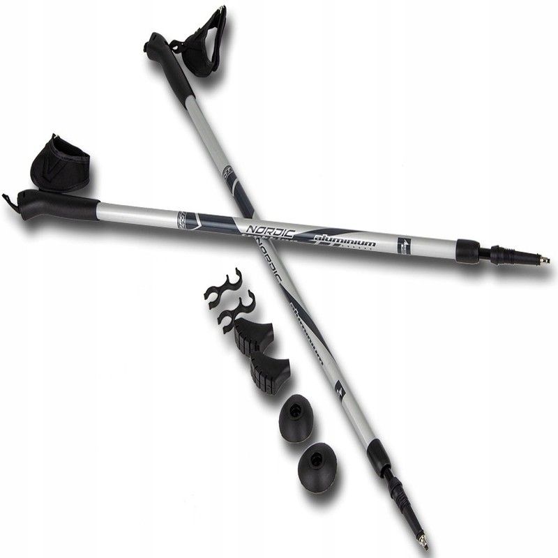 Nordic walking hole Best Sporting od roku 1978 , barva stříbrná a černá