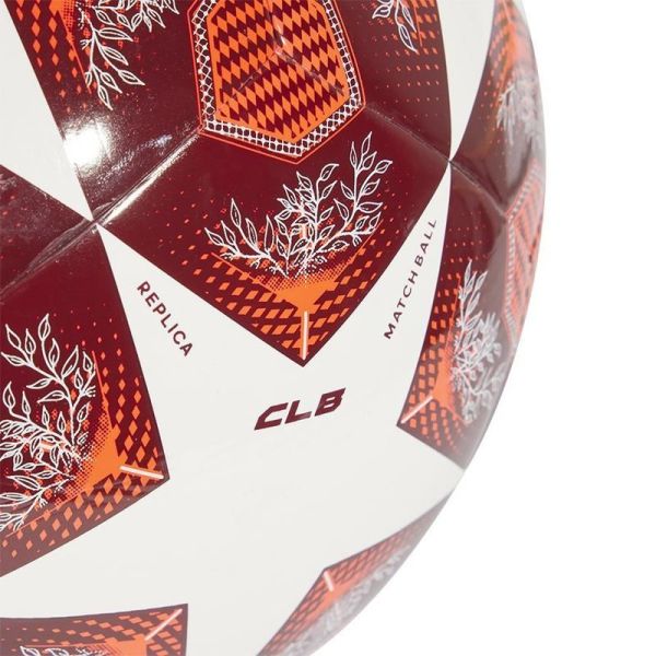 Adidas UCL Klubový fotbalový míč, červený a bílý