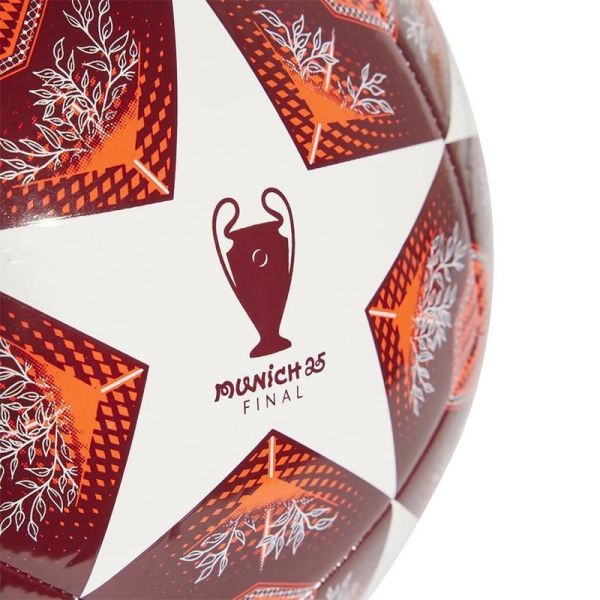 Adidas UCL Klubový fotbalový míč, červený a bílý