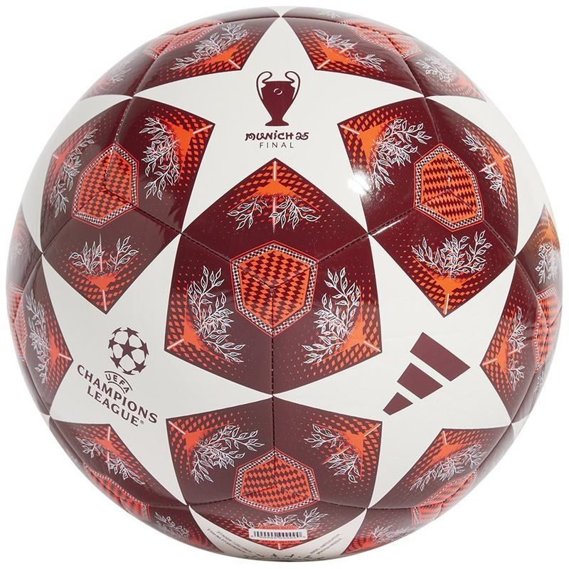 Adidas UCL Klubový fotbalový míč, červený a bílý