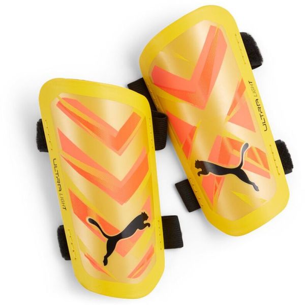 Fotbalový chránič Puma Ultra Light Strap, barva oranžová a růžová Fotbalový chránič Puma Ultra Light Strap, barva oranžová a růžová