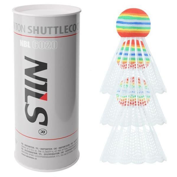 Badmintonový raketoplán NILS NBL6020, nylonový, bílý
