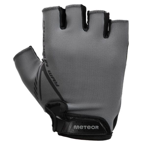Cyklistické rukavice Meteor MX10, černo-šedá barva Cyklistické rukavice Meteor MX10, černo-šedá barva