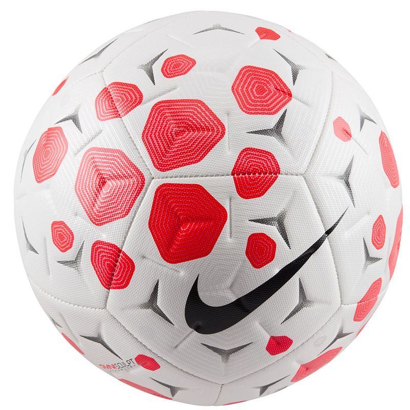 Fotbalový míč Nike Academy, červený, bílý a šedý