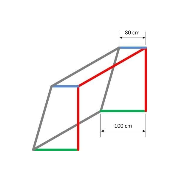 Exkluzivní sítě na házenou, PP 4 mm, hloubka 0,8x1 m